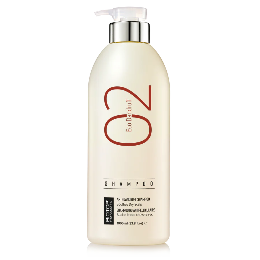 שמפו "02" לטיפול בקשקשים 1000 מ"ל – ביוטופ Biotop