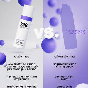 שמפו יבש מהפכני לשיער וקרקפת רעננים 118 מ"ל - K18 - Itsmydeal