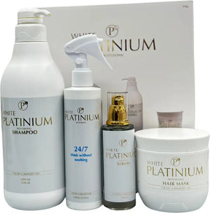 מארז 4 מוצרים לשיקום השיער-וויט פלטינום White platinium