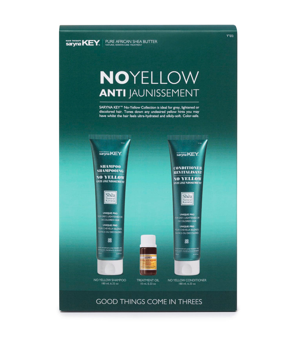סט נו יילו טריו-שמפו 180 מ"ל+מרכך 180 מ"ל+שמן 10 מ"ל-סרינה קיי Saryna key