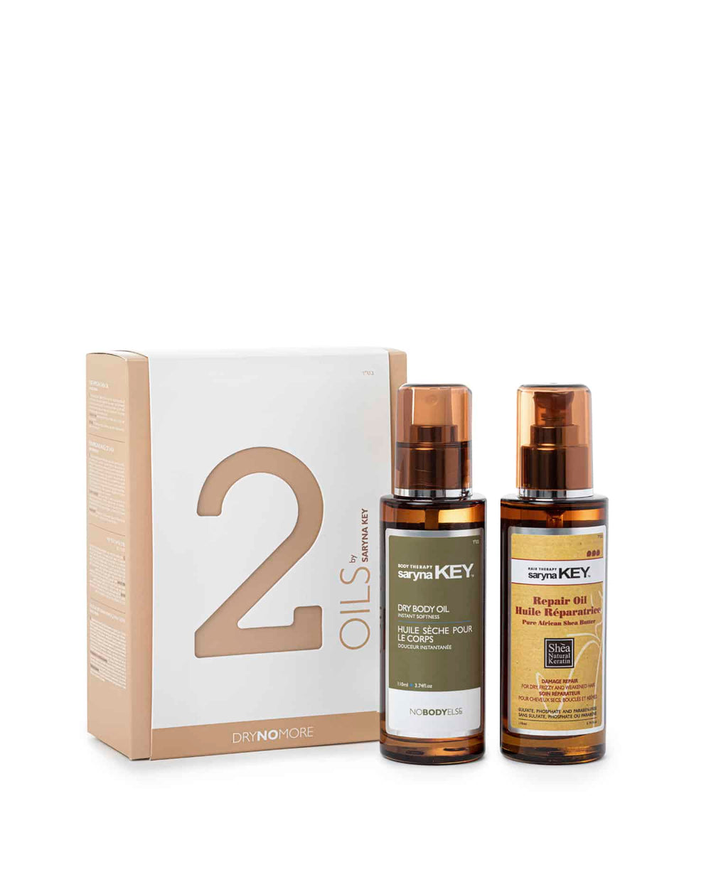 2 שמנים לשיער ולעור גוף יבש-סרינה קיי Saryna key