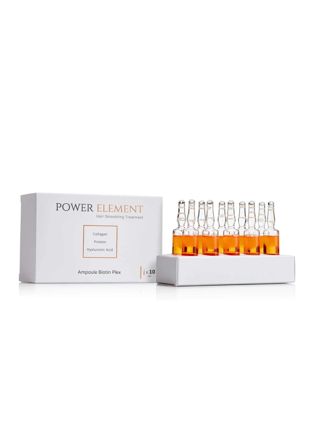 10 אמפולות לשיקום שיער יבש ופגום וצבוע-פאוור אלמנט Power Element