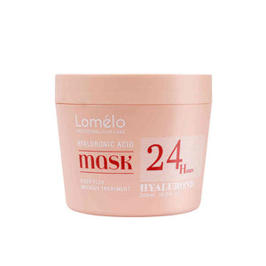 מסכה "24 שעות" חומצה היאלרונית לשיער יבש פגום 500 מ"ל -לומלו Lomelo