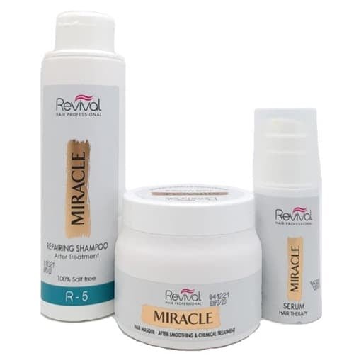 מארז 3 מוצרים Miracle לשיקום השיער - רביבל Revival - Itsmydeal