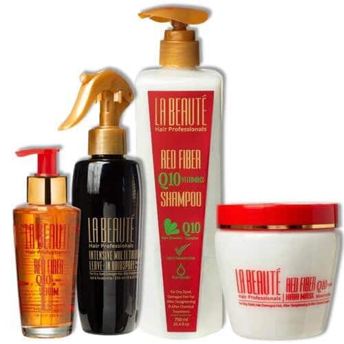 מארז לה בוטה רד פייבר 4 מוצרים לשיער צבוע או גוונים  - לה בוטה Labeaute
