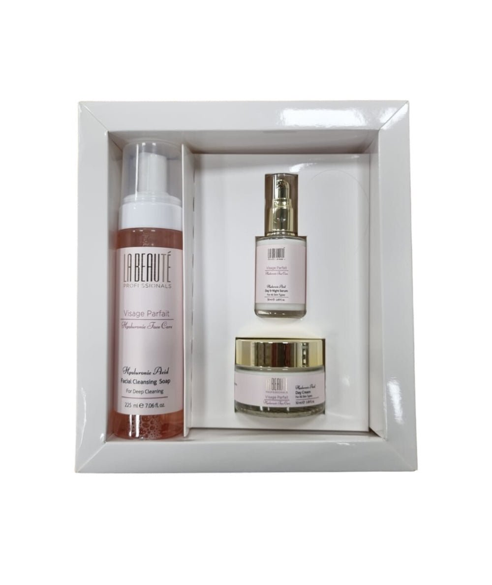 מארז 3 מוצרים לטיפוח ניקוי הפנים והעור - לה בוטה Labeaute