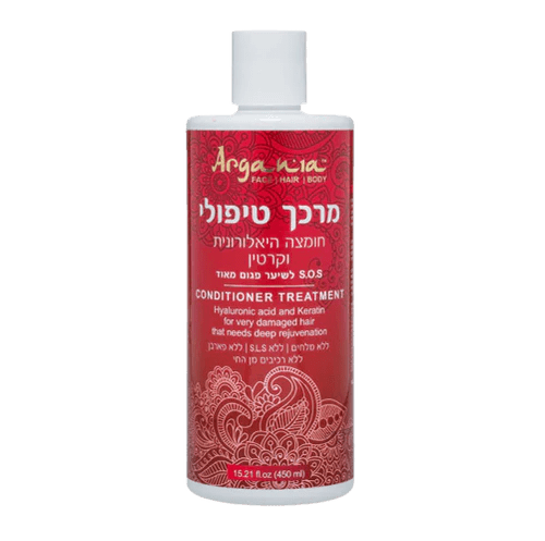 מרכך טיפולי חומצה היאלורונית וקרטין 450 מ"ל - ארגניה - Itsmydeal