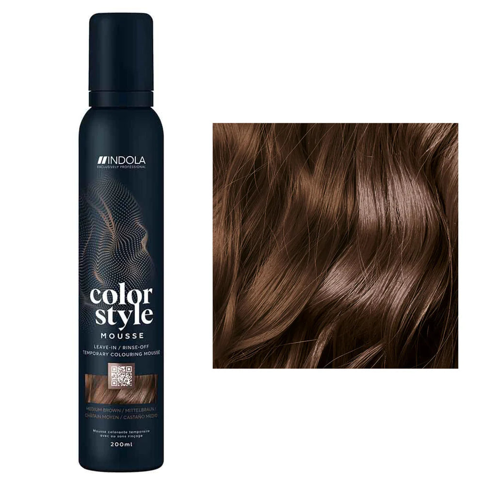 מוס לשיער "קולור סטייל" צבע חצי קבוע 200 מ"ל-אינדולה Indola