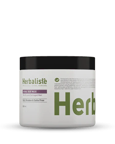 מסכה הרבליסטה צמחית לטיפול ושיקום שיער פגום 500 מ"ל-הרבליסטה Herbaliste