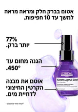 סרום לשיער "קרטין אלפא סליק" למראה שיער טבעי וחלק 500 מ"ל-loreal professionnel לוריאל פרופסיונל