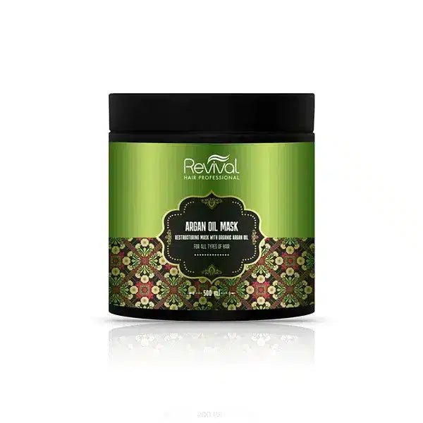 מסכת שיער שמן ארגן 500 מ"ל Revival - רביבל - Itsmydeal