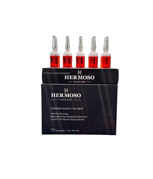 10 אמפולות מסדרת "בלק ליין" לשיקום השיער-הרמוסו Hermoso