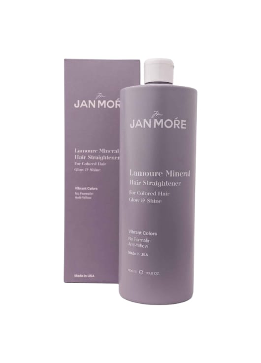 לה מור מינרל החלקה לשיער צבוע 1000 מ"ל-זאן מור jan more