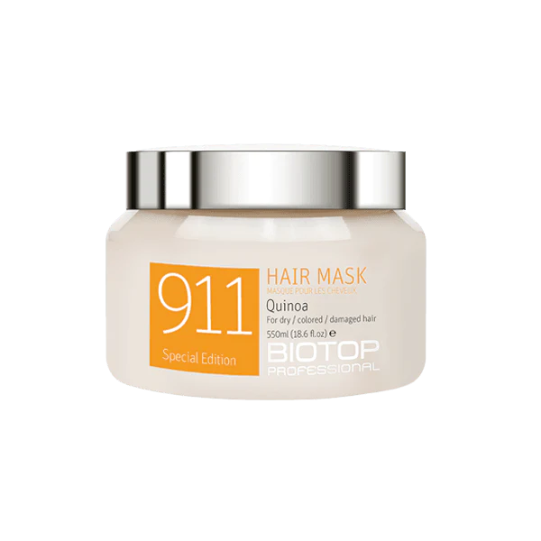 מסכת קינואה "911" לשיער יבש, צבוע או פגום 550 מ"ל-ביוטופ Biotop