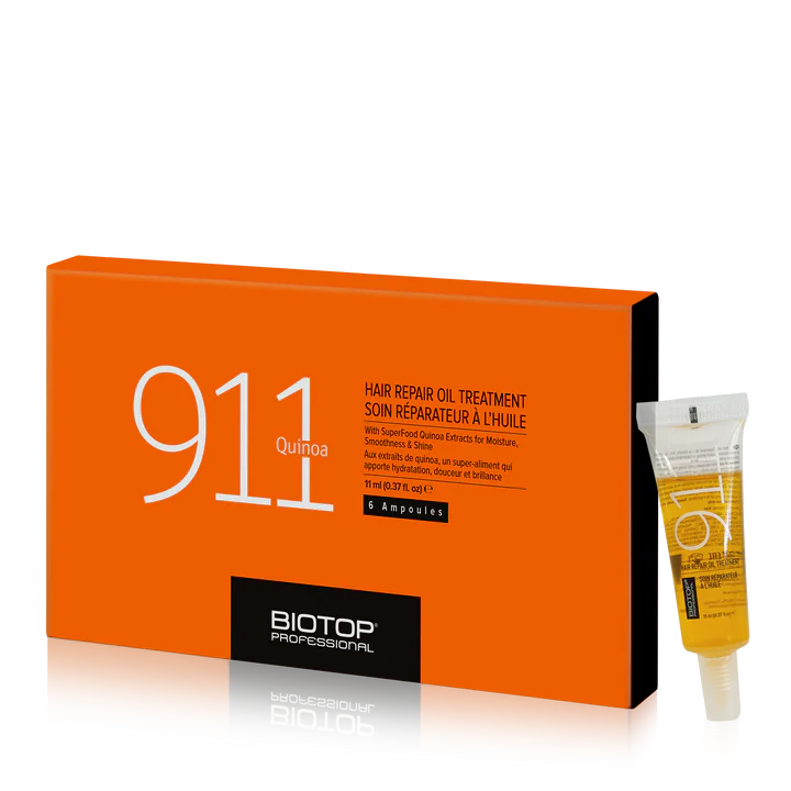 אמפולות ביוטופ 911 לשיער יבש 6 יחידות - ביוטופ Biotop