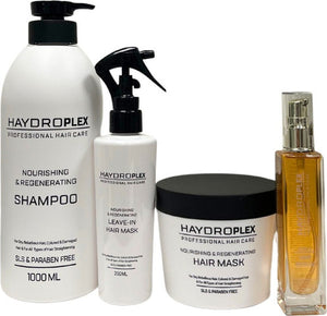 מארז 4 מוצרים סדרה לבנה לשיקום השיער-היידרופלקס Haydroplex