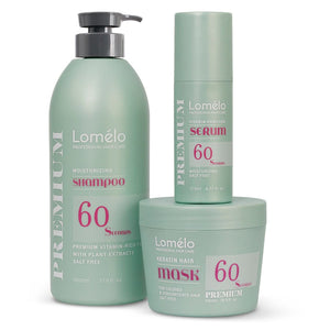 מארז 3 מוצרים מסדרת "60 שניות" לשיער צבוע או לשיער שעבר החלקה-לומלו Lomelo