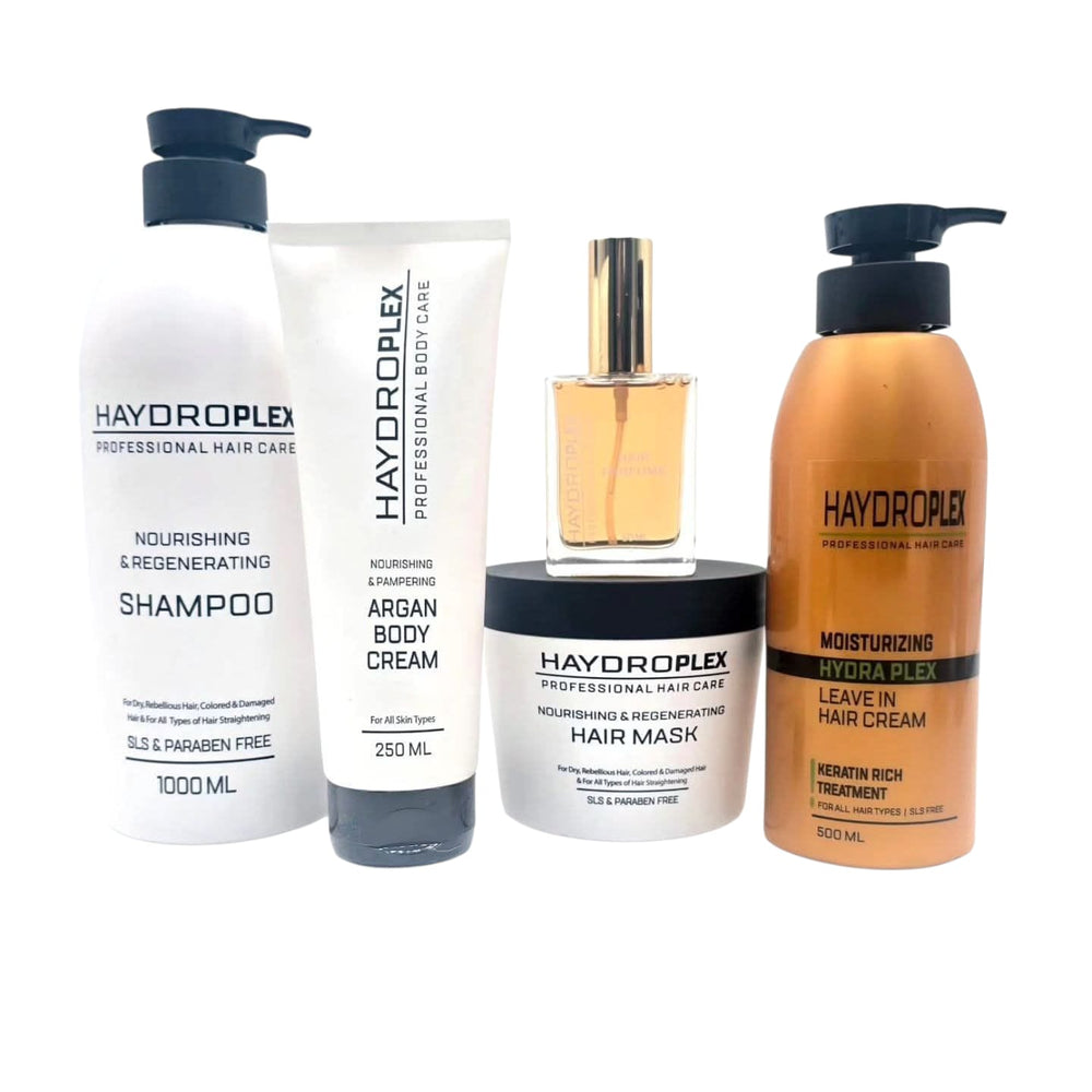 מארז 5 מוצרים סדרה לבנה לשיקום השיער-היידרופלקס Haydroplex