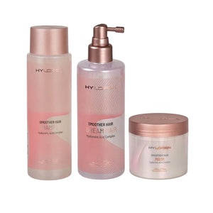 מארז 3 מוצרים לשיער מוחלק חומצה היאלרונית מסדרת הילורן-מון פלטין Mon Platin