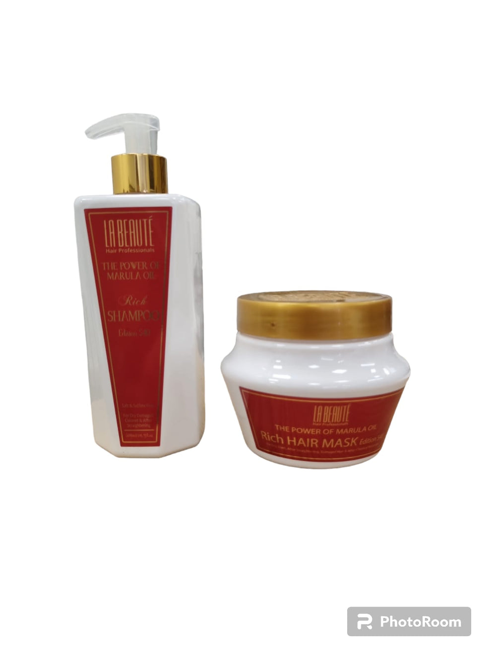 סט לה בוטה 2 מוצרים שמפו+מסכה סדרה יוקרתית ריץ 540-לה בוטה Labeaute