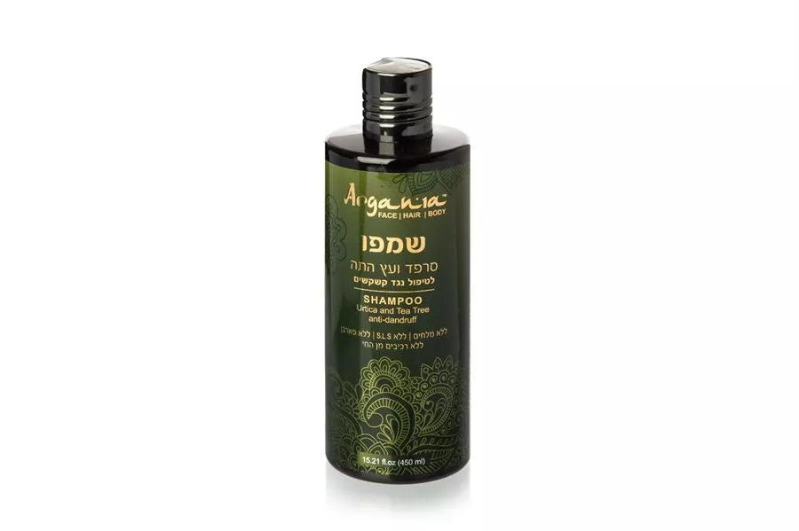 שמפו נגד קשקשים סרפד ועץ התה 450 מ"ל-ארגניה