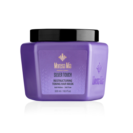 מסכה לשיער בלונדיני או צבוע ומובהר "סילבר טאצ" 500 מ"ל- מורנה מיה Morena mia