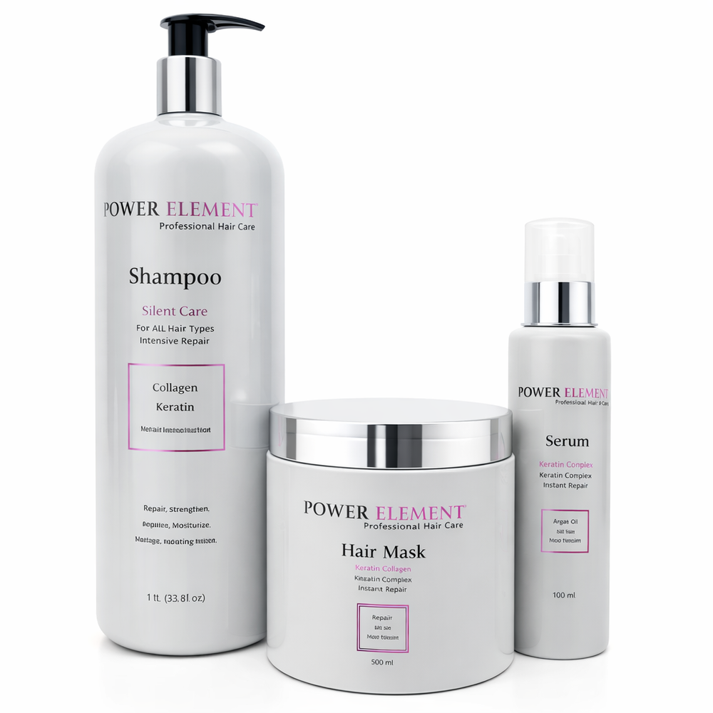 מארז 3 מוצרים סילבר לשיער "מובהר" -פאוור אלמנט Power Element
