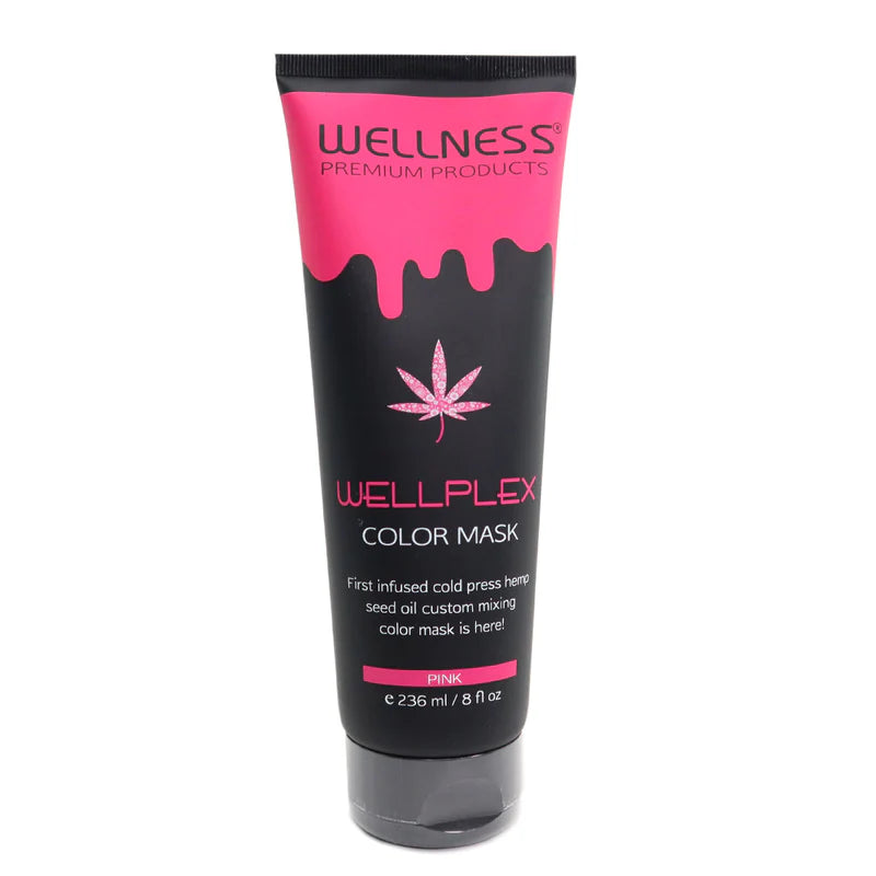 מסכת צבע וולנס "פינק" לגוון שיער ורוד 236 מ"ל - וולנס Wellness