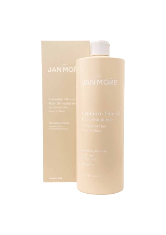 לה מור מינרל החלקה לשיער טבעי 1000 מ"ל-זאן מור jan more